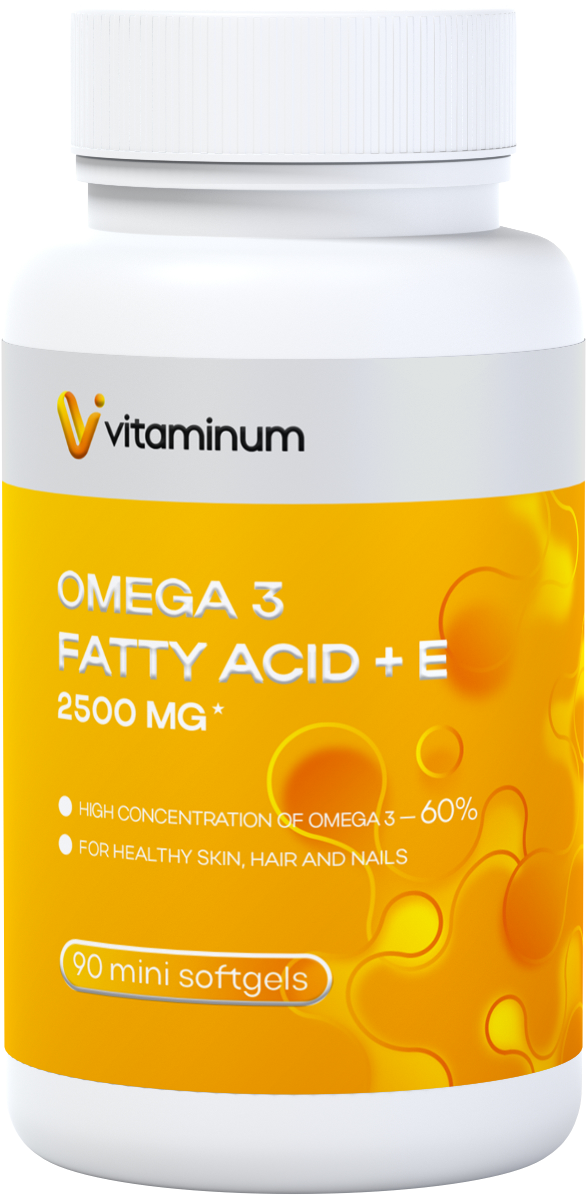  Vitaminum ОМЕГА 3 60% + витамин Е (2500 MG*) 90 капсул 700 мг  в Волгодонске